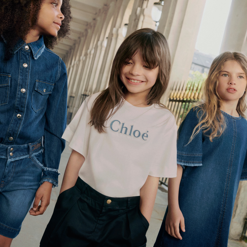T-shirt de manga curta algodão CHLOE 
                    GIRL