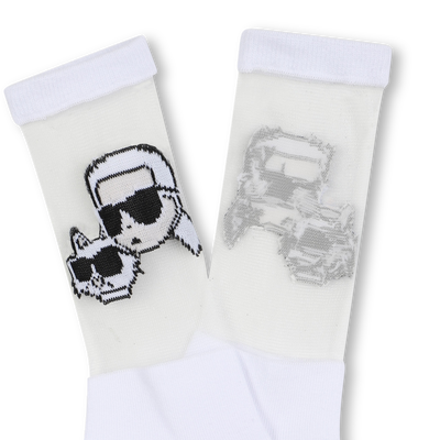 Meias de cano m&eacute;dio KARL LAGERFELD KIDS GIRL
