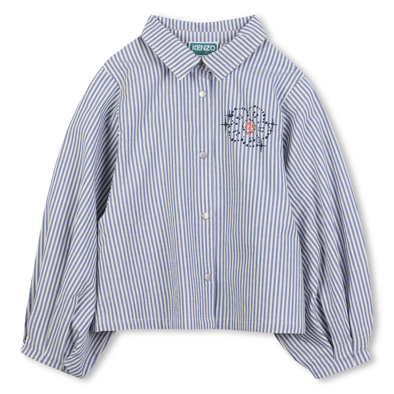 Blusa de algodão às riscas KENZO KIDS 
                    GIRL