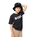T-shirt bordada em algod&atilde;o BOSS 
                    BOY