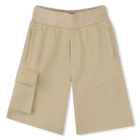 Bermudas em molet&atilde;o de algod&atilde;o DKNY 
                    UNISEX