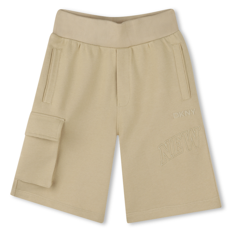 Bermudas em molet&atilde;o de algod&atilde;o DKNY 
                        UNISEX