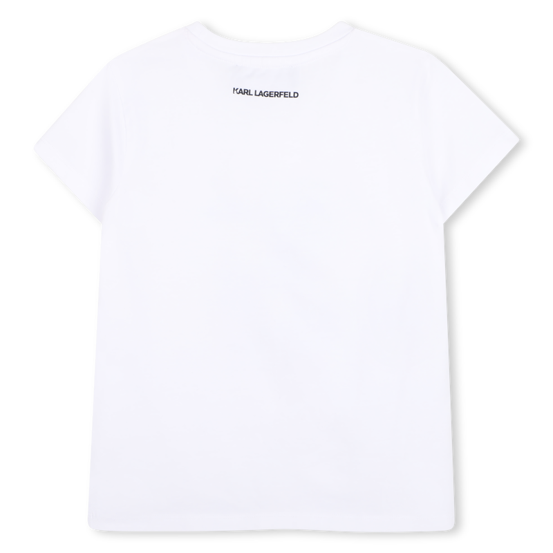Camiseta de mangas curtas KARL LAGERFELD KIDS 
                        GIRL