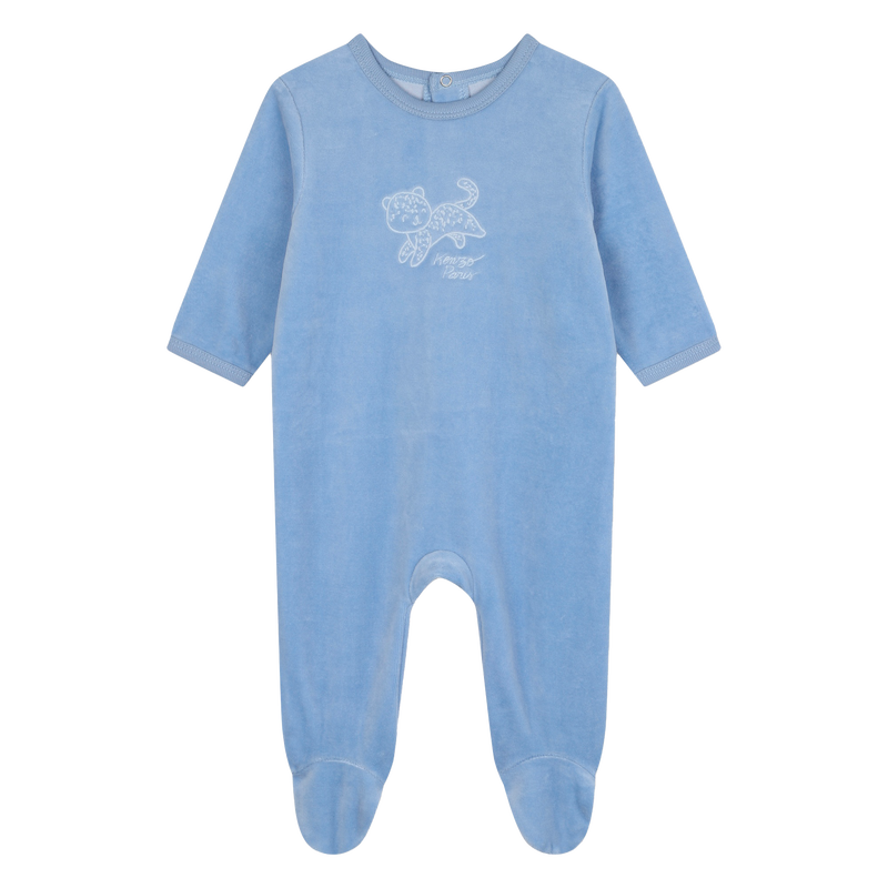 Pijama em veludo bordado KENZO KIDS 
                        BOY