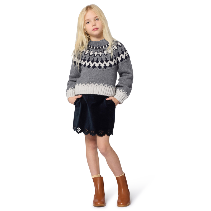 Camisola de malha com decote redondo CHLOE 
                    GIRL