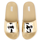 Chinelos metalizados DKNY 
                    MENINA