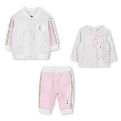 Conjunto de jogging de 3 peças KARL LAGERFELD KIDS GIRL