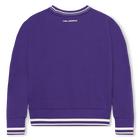 Sweatshirt com estampado KARL LAGERFELD KIDS 
                    GIRL