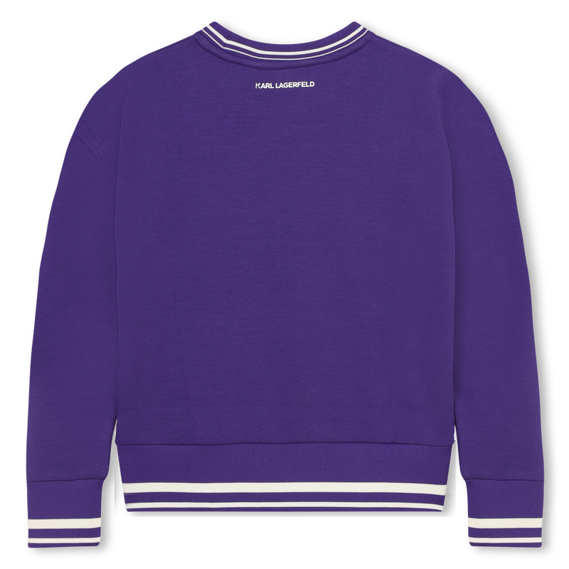 Sweatshirt com estampado KARL LAGERFELD KIDS 
                        GIRL