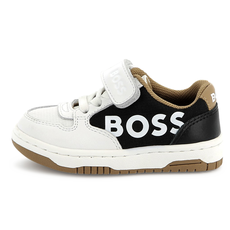 Sapatilhas de pele com velcro BOSS 
                        BOY