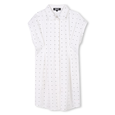 Short-sleeved cotton dress DKNY GIRL