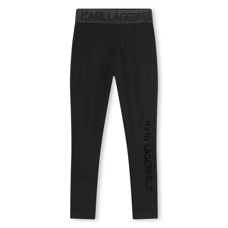 Leggings com estampado KARL LAGERFELD KIDS 
                    GIRL