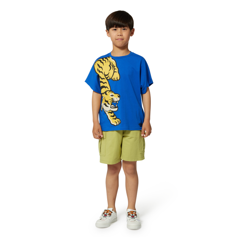 T-shirt estampada em algod&atilde;o KENZO KIDS 
                        BOY