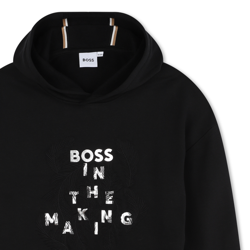 Vestido sweatshirt com capuz BOSS 
                        GIRL
