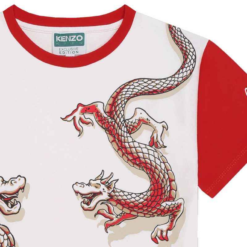T-shirt estampada dragão KENZO KIDS 
                    UNISEX