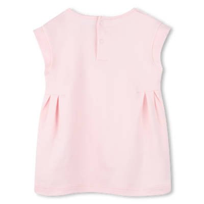 Vestido evas&ecirc; com estampa KARL LAGERFELD KIDS GIRL