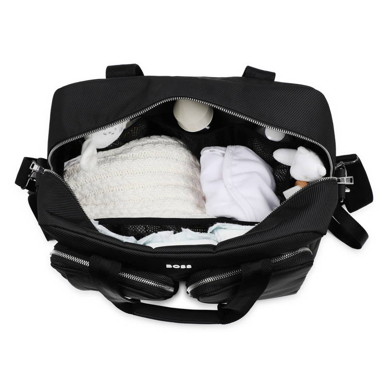 Saco muda-fraldas com fecho BOSS 
                        UNISEX