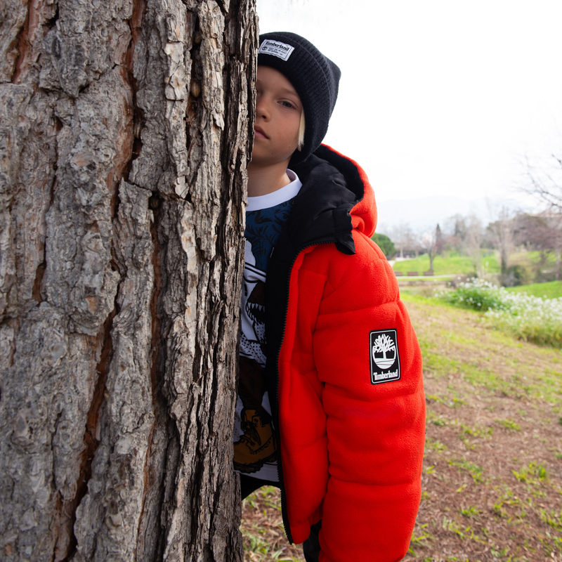 Gorro de malha com pompom TIMBERLAND 
                    BOY