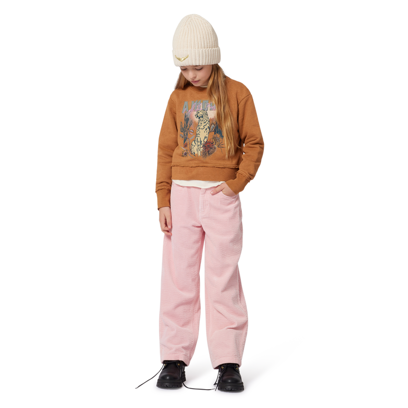 Calças de veludo bordado ZADIG & VOLTAIRE 
                    GIRL
