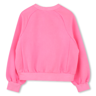 Sweatshirt de molet&atilde;o tingida BILLIEBLUSH GIRL