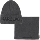 Conjunto de gorro de malha + gola KARL LAGERFELD KIDS 
                    BOY