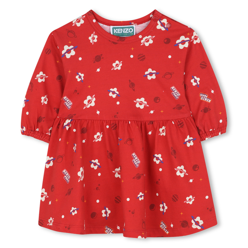 Vestido de manga comprida KENZO KIDS 
                    GIRL