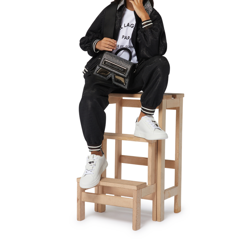 T-shirt com estampado KARL LAGERFELD KIDS 
                        GIRL