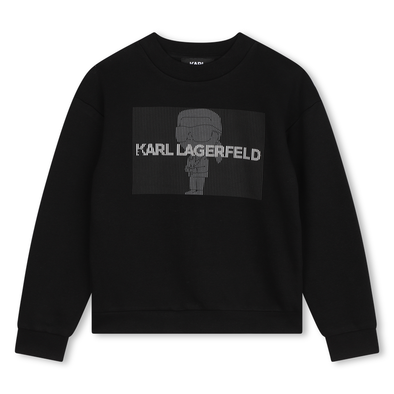 Sweatshirt de molet&atilde;o KARL LAGERFELD KIDS 
                        BOY