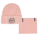 Conjunto de touca e bufanda KARL LAGERFELD KIDS 
                    MENINA