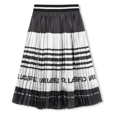 Saia midi plissada KARL LAGERFELD KIDS GIRL