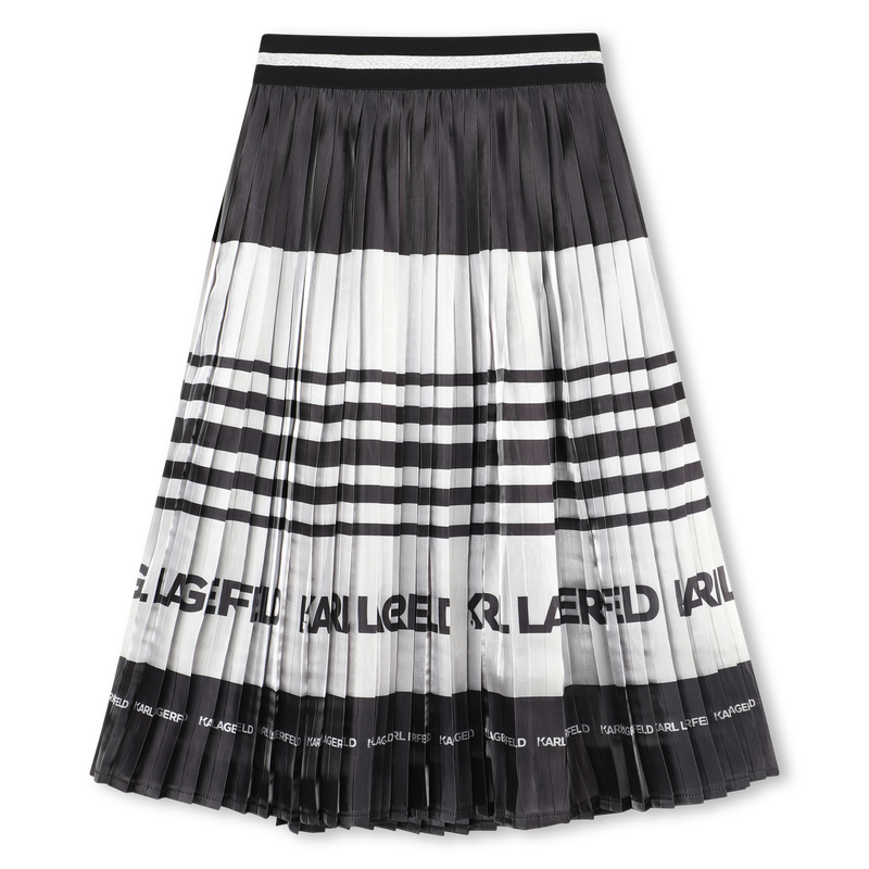 Saia midi plissada KARL LAGERFELD KIDS 
                    GIRL