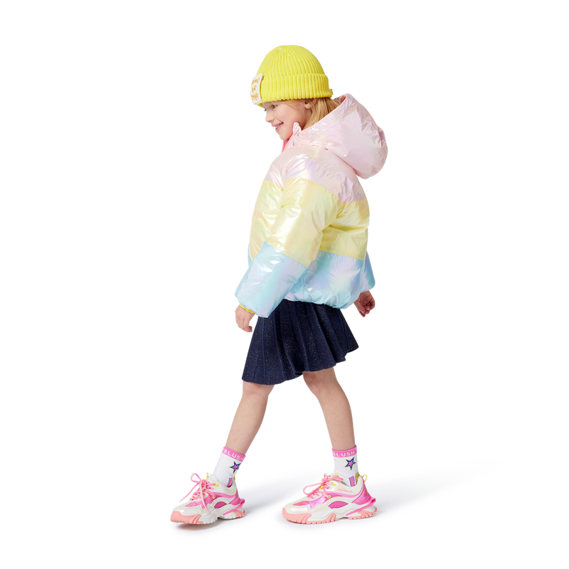 Jaqueta tricolor com capuz BILLIEBLUSH 
                    GIRL