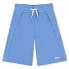 Bermudas de molet&atilde;o lisas, GIRBLUE, hi-res