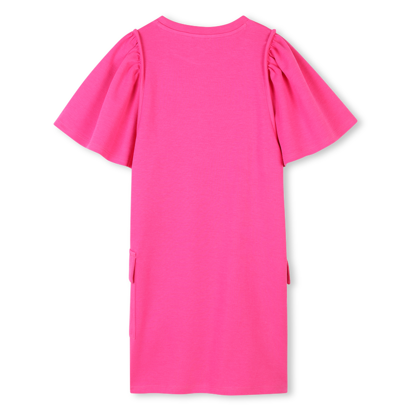 Short-sleeved cotton dress KENZO KIDS 
                    GIRL