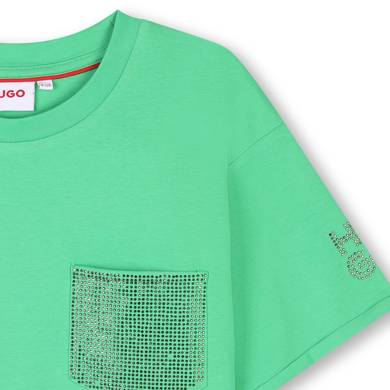 T-shirt de manga curta HUGO 
                        GIRL