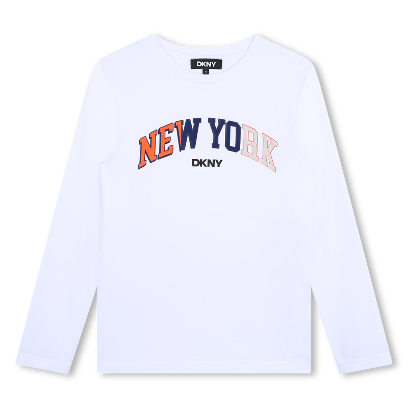 Long-Sleeved Cotton T-Shirt DKNY 
                    BOY