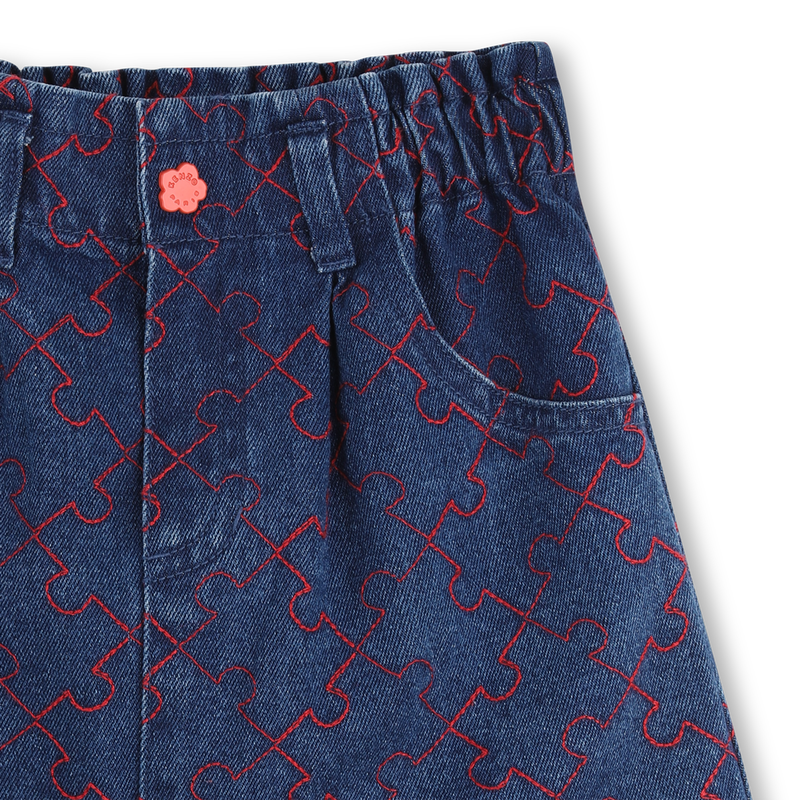 Saia de denim KENZO KIDS 
                        GIRL