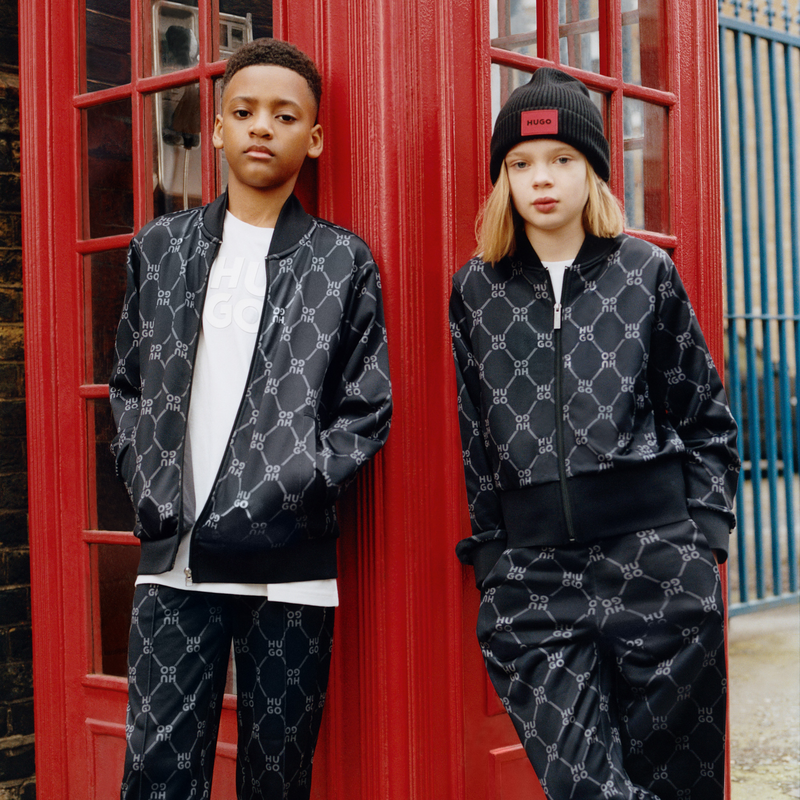 Casaco de jogging em molet&atilde;o HUGO 
                        BOY