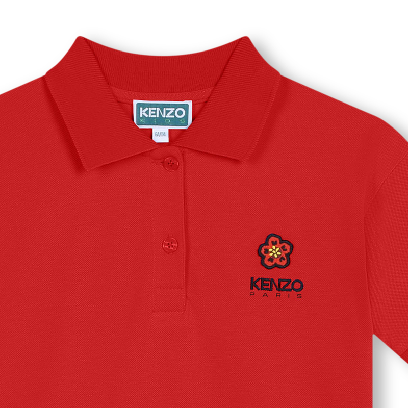 Short-Sleeved Cotton Dress KENZO KIDS 
                    GIRL