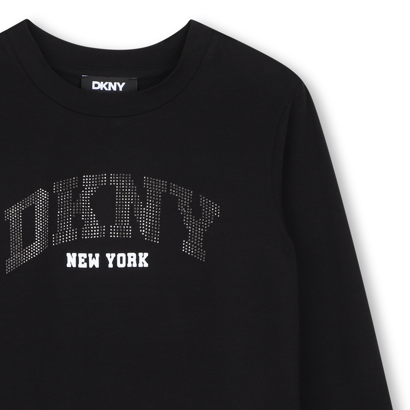 Camiseta de manga longa DKNY 
                        MENINA