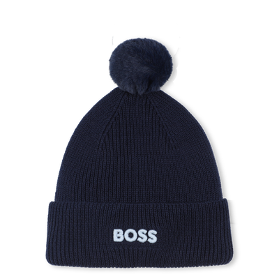 Gorro de malha com pompom BOSS BOY