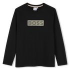 Camiseta de manga longa, PRETO, hi-res