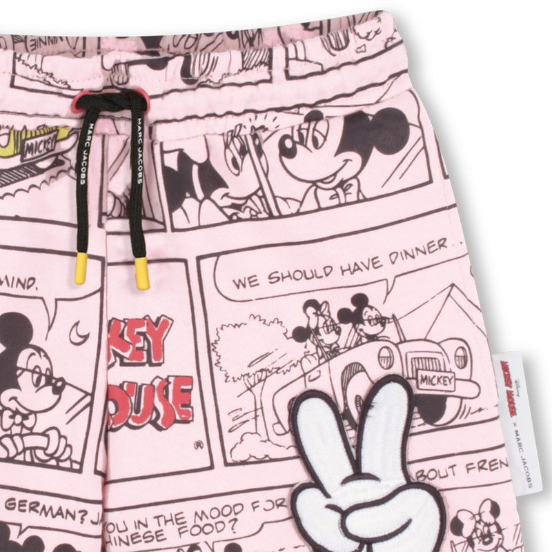 Cal&ccedil;&otilde;es em molet&atilde;o de algod&atilde;o MARC JACOBS 
                        GIRL