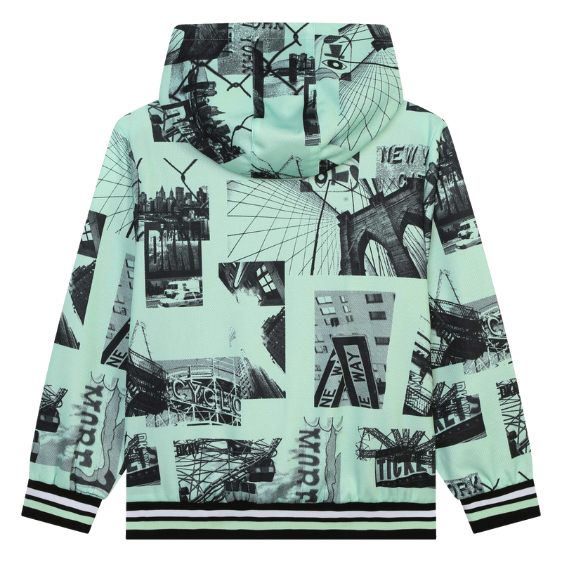 Blusão reversível com capuz DKNY 
                    BOY