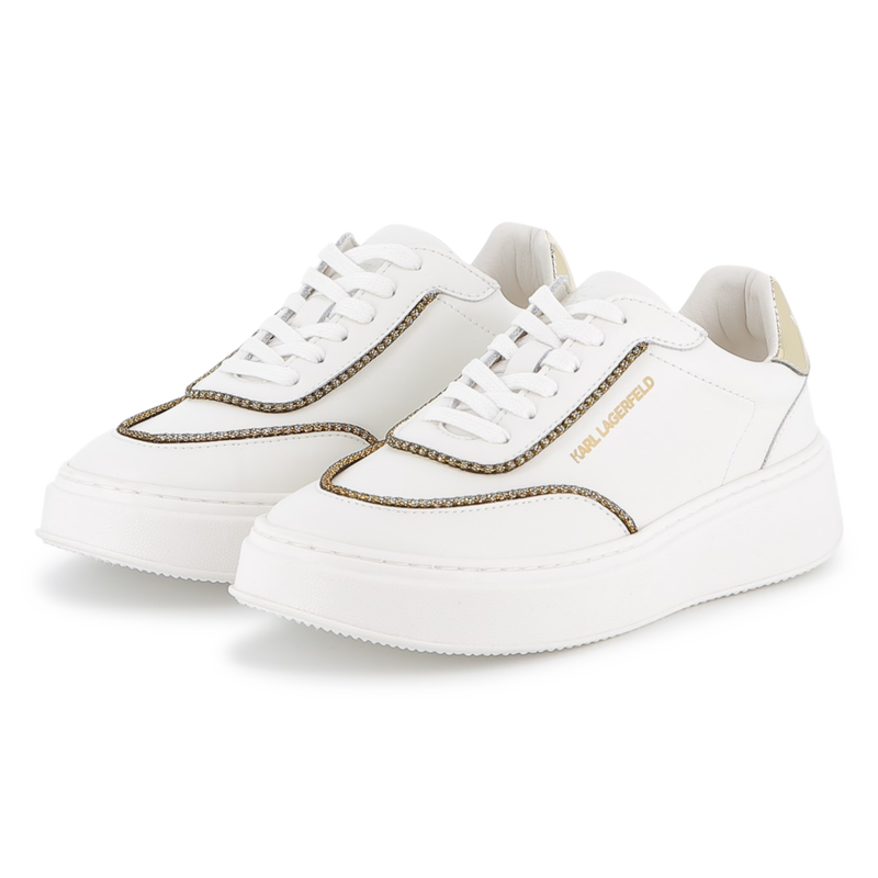 Tênis de cano baixo com cadarço KARL LAGERFELD KIDS 
                    GIRL