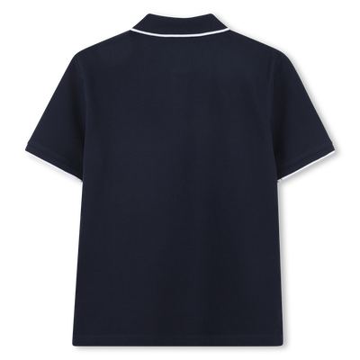 Polo corte direito em algod&atilde;o BOSS BOY