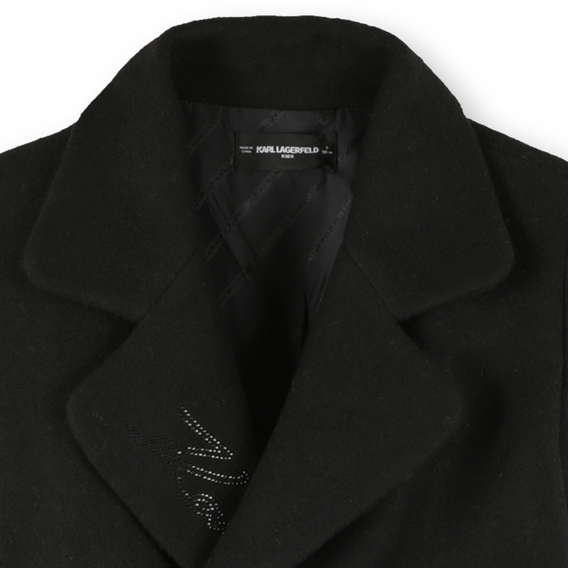 Casaco com fechos de bot&atilde;o KARL LAGERFELD KIDS 
                        GIRL