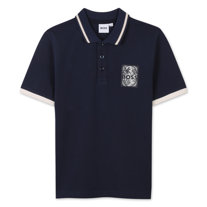 Polo com etiqueta no peito BOSS 
                        BOY