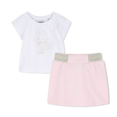 CONJUNTO DE T-SHIRTS E SAIAS KARL LAGERFELD KIDS GIRL