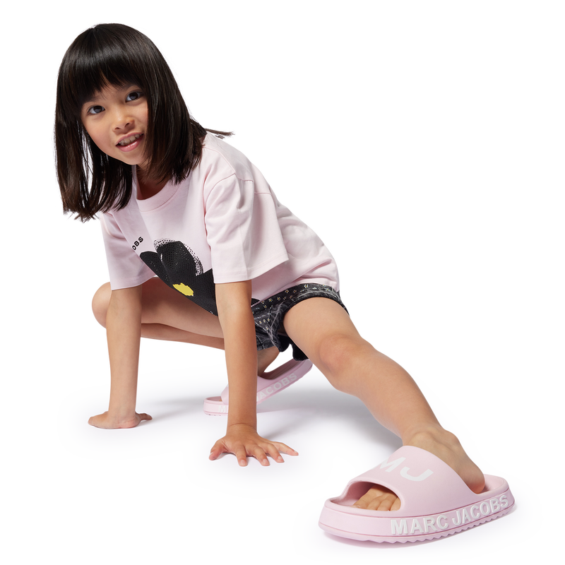 T-shirt mangas curtas algod&atilde;o MARC JACOBS 
                        GIRL